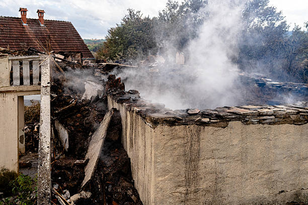 Professional Fire Damage Removal technician working in Lutz, FL